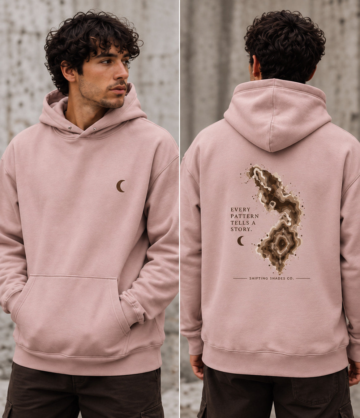 Melanin Map Heavyweight Hoodie — Vitiligo Awareness Streetwear | Shifting Shades Co.