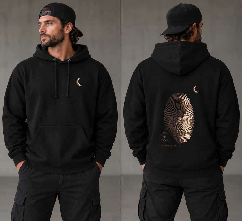 One of One Heavyweight Print Hoodie | Shifting Shades