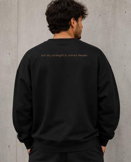 Rooted Deeper Unisex organic oversized sweatshirt