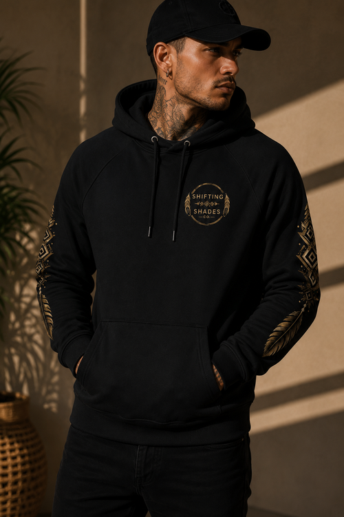 Eagle Spirit Eco Raglan Hoodie | Shifting Shades Co.