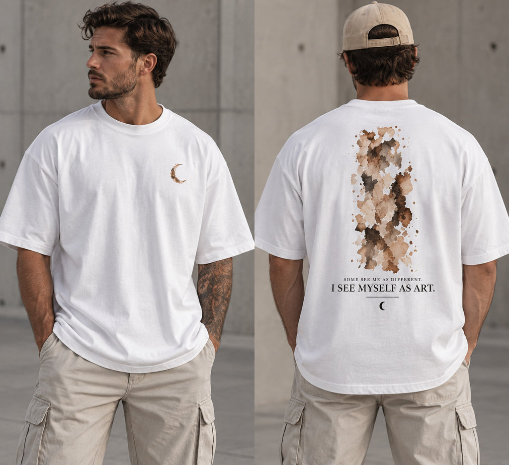 I See Myself As Art Oversized Heavyweight Tee | Shifting Shades Co.