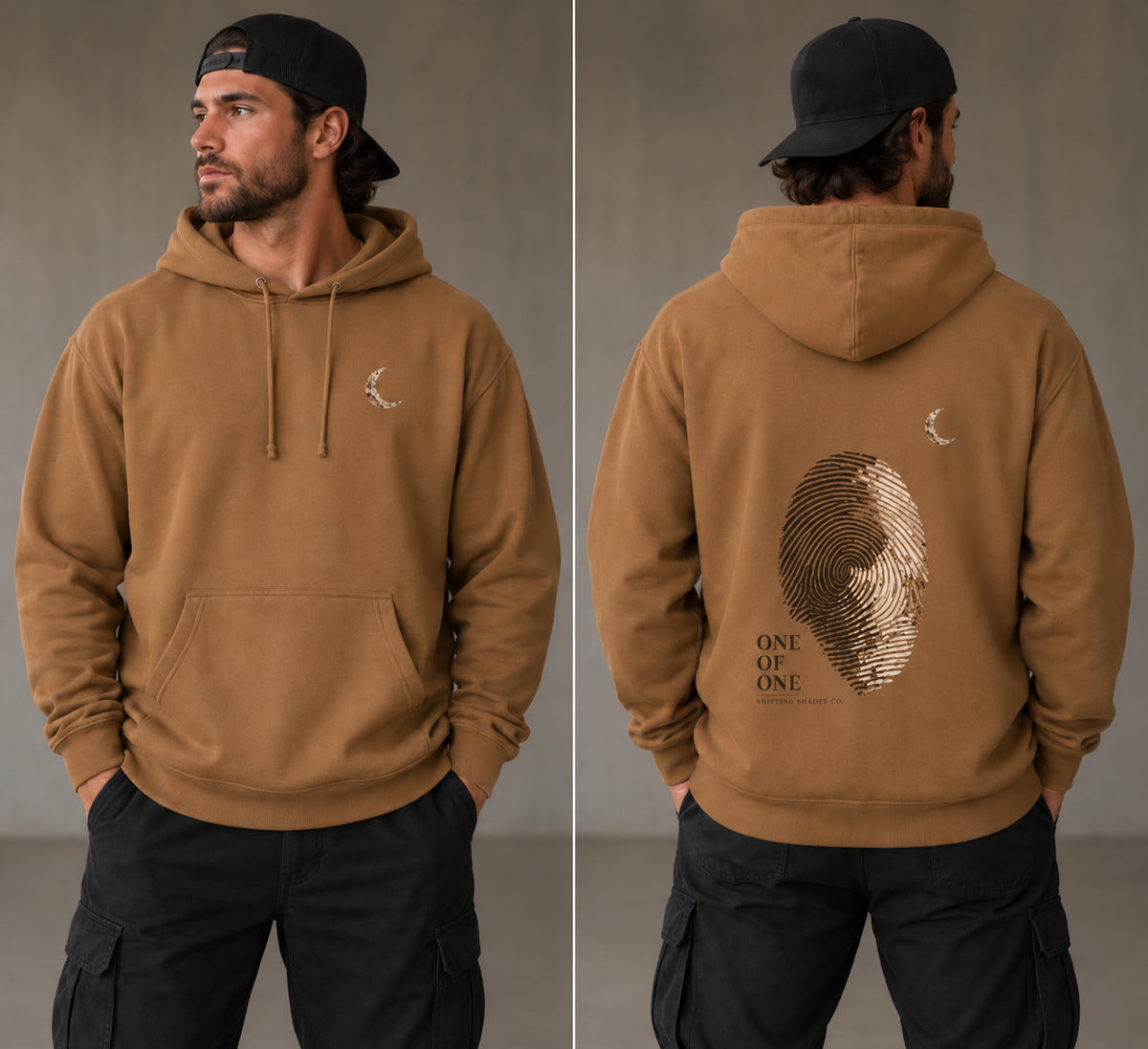 One of One Heavyweight Print Hoodie | Shifting Shades