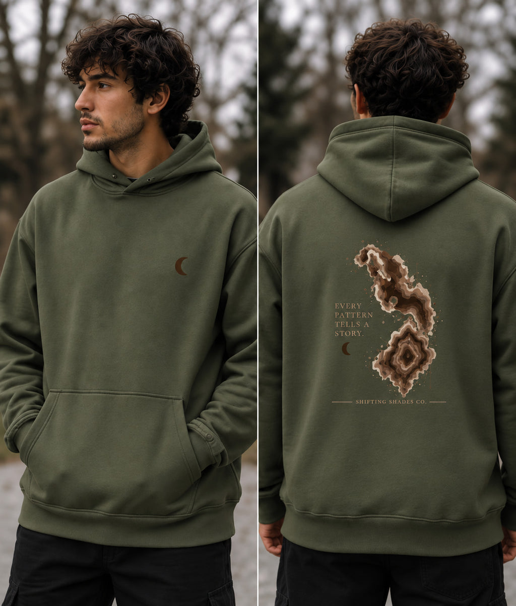 Melanin Map Heavyweight Hoodie — Vitiligo Awareness Streetwear | Shifting Shades Co.