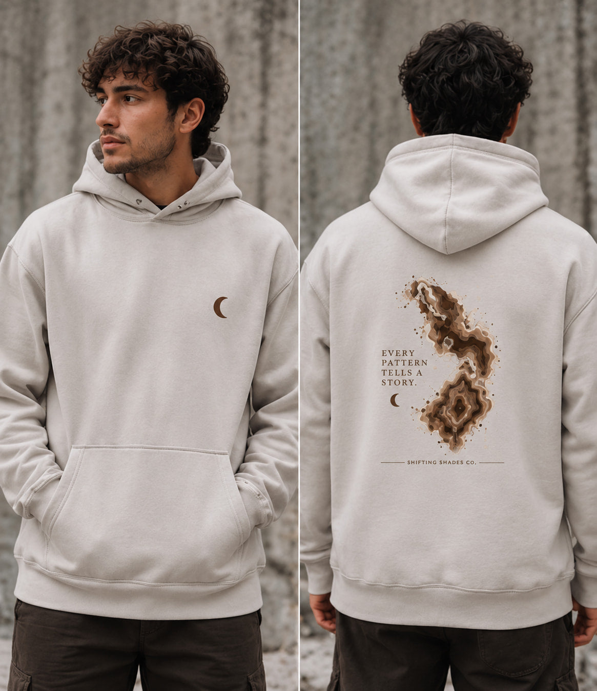 Melanin Map Heavyweight Hoodie — Vitiligo Awareness Streetwear | Shifting Shades Co.
